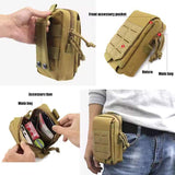 New Outdoor Tactical Waist Bag Camouflage Sports Running Multifunctional Waterproof Wearing Belt Mobile Phone Waist Hanging Bag