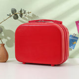14-Inch Small Fashionable Makeup Case Mini Suitcase Zipper Closure ABS PU Storage Box Handbag Waterproof Logo Gift Bag