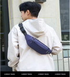 Low Moq Men Fashion Lightweight Fanny Pack Travel Waterproof Waist Bag with Casual Sport Business Messenger Bag