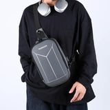 Chest Bag Large Capacity Password Lock Anti-theft Water-resistant New Single-shoulder Crossbody Motorcycle Bag Hard Shell