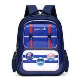 British-style Oxford Children's Schoolbag Zipper for Primary School Students Grades 3-6 Spine-protecting Lightweight Backpack