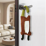Tissue Box Plush Soft Fabric Luxury Hanging Cute Tissue Bag for Home Living Room Bathroom Car