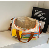 New Fashion Fitness Shoulder Bag with Zipper Closure Wear-Resistant Large Capacity Oxford Cloth Travel Bag for Outdoor Sports