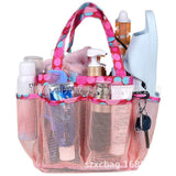 Hot Mesh Bathroom Storage Basket Multi Pocket Beach Swimming Bag Large Capacity Travel Shower Toiletry Net Tote Bag