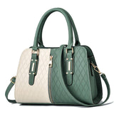 High Quality Pu Hot Travel Latest Female Stylish Tote Brand Quilted Pink Large Shoulder Handbags Supplier
