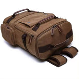 Men's Large Capacity Canvas Tactical Backpack Anti-Theft Oxford Cotton Soft Multi-Functional for Outdoor Casual Business Travel