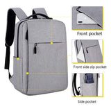 Classic Unisex Student & Office Computer Bag Custom Nylon Anti-Theft Waterproof Laptop Backpack for School Use