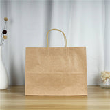 Recyclable Kraft Paper Bag with Twisted Handle Reusable Shopping Bags