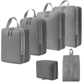 6-Piece Set Sport and Fashion Packing Cubes Organizer Bags Large Travel Bags with Zipper Closure