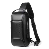 High Quality Waterproof Anti-Theft Large Main Capacity Business Chest Bag Men Single Shoulder PVC Bag