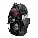 Double Shoulder Polyester Basketball Football Net Volleyball Training Equipment Large Ball Net Storage Bag with Zipper Backpack