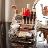 Hot Selling Women Jewelry Organizer Storage Box Make up Brushes Cosmetic Holder Acrylic Makeup Organizer