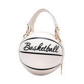 Fashion Women's Mini Tote Handbags Creative Basketball Inspired Shoulder Messenger Bag with Zipper Closure Small Personalities