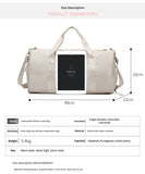 Sports Gym Bag for Women Travel Duffel Bag with Wet Pocket and Shoes Compartment for Training Swim Yoga Shopping Tote Travel Bag