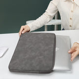 Luxury Pu Leather protection Cover case for Men Women Waterproof Laptop Sleeve Bag