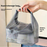 Waterproof Microfiber Synthetic Leather Storage Bag Gym Clothes Swimming Bathroom EVA Drawstring Unisex Outdoor Sports Bag