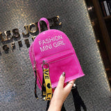 Jelly Children's School Backpack Shoulder Pvc Bag Female Clear Messenger Bag Transparent Custom Mini Kids Backpack