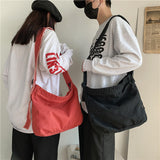 TOP Design Women Canvas Shoulder Bag Hobo Large Casual Crossbody Handbag Retro Distressed Washed Tote Bag