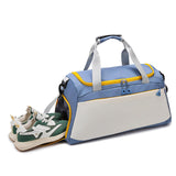 Fashion Large Capacity Portable Travel Bag Lightweight Gym Bag With Shoes Compartment pink Sports Fitness Bag