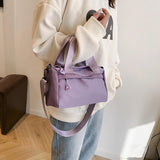 Women's Multi-Use Tote Bag Small Single Shoulder Crossbody Handbag Large Capacity Casual Nylon Polyester Custom Logo Gym Bag