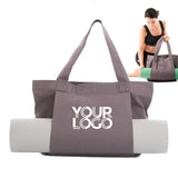 Yoga Mat Bag with Canvas Tote Multi-Functional Portable Large Capacity Women Shoulder Bag with Yoga Mat Holder