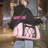 Sports Fitness Training Bag Unisex Short-Distance Business Travel Dry Wet Separation Crossbody Waterproof Oxford Luggage Handbag