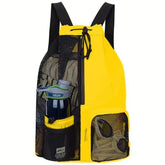Custom Drawstring Waterproof Fashion Swimming Bag Mesh Zipper Backpack with Wet Bag for Beach Gym Use Swim Sport Lining Bags