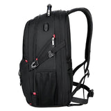 2024 Back Pack Trending Waterproof University Large Capacity USB 17.3 Inch Laptop Backpack Black Waterproof Bag Polyester Oem
