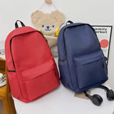 Large-Capacity Fashionable Backpack Primary School Casual Tutoring Stain-Resistant Feature Polyester Lining Bag