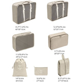 7pcs Set Multifunction Luggage Packing Cubes Fashion Bag Beautiful Travel Clothes Under Ware Organizer Bag