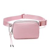 LU LU 2024 Double Layer Nylon Waist Running Bag Waterproof Gym and Travel Leisure Sports Pack