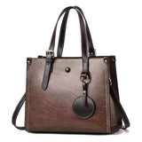 Alligator Women Crossbody Bag Lady Frosted Pattern PU Leather Single Shoulder Strap Tote Bag Metal Buckle with Handle Handbag