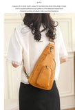 Chest Sling Bags Unisex for Women Men Sports Shoulder Crossbody Leather Fanny Pack