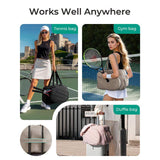 Women's Cross-Border In-Stock Quilted Fluffy Handbag with Racket Shoe Compartment Shoulder Bag with Polyester Lining Tennis Bag