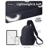 Women's Shoulder Chest Bag Portable Crossbody Bag Zipper Closure Multifunctional Bluetooth Adjustable Strap Phone Sling Bag