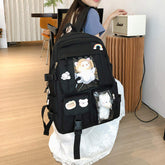 Large Capacity Casual Student Backpack for Girls for Campus School Use Computer Fit Fashionable Campus Bag