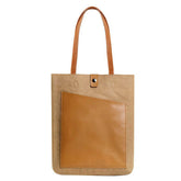 New Washed Kraft Paper Handheld Laptop Bag Felt Leather Microfiber Notebook Business Briefcase Stylish PLA Material Tote Bags