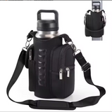 Premium Triple-Magnet Gym Bottle Carrier – High-Performance Polyester Sling with Integrated Smartphone Pockets and Ultra-Secure Magnetic Grip