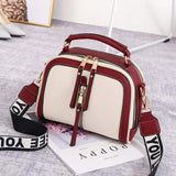 Luxury Large Capacity PU Women's Handbags Fashionable Broadband Bags Zipper for Ladies Fashionable Female Women's