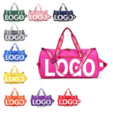 Kids & Adults Light Weight Polyester Gym Bag High Quality Zipper Closure Promotional Sports Travel Tote Duffle Bags