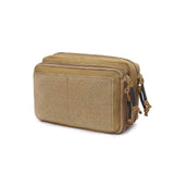 Camouflage Outdoor Nylon Travel Zipper Panel Dual System Hanging Bag Multi-function Tactical Storage Durable Tactical Waist Bag