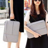 Water Resistant Nylon Laptop Sleeve Case Bag for Macbook Padded Compartments Accessory Storage