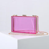 New Luxury Women Wedding Hand Bag Bridal Handbag Transparent Party Acrylic Evening Bags Clear Purse