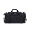 Unisex Sports & Travel Backpack, Polyester Fitness Bag, Large Capacity, Dry and Wet Separation, Convertible Shoulder & Crossbody Design