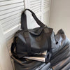 Unisex Fashion Letter Pattern Travel Luggage Bag Large Capacity Yoga Sports Gym Oxford Cloth Waterproof Durable Duffle Bags