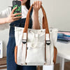 Weekend Shoulder & Crossbody Bag – Stylish Color Block Student Handbag