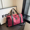 Unisex Fashion Letter Pattern Travel Luggage Bag Large Capacity Yoga Sports Gym Oxford Cloth Waterproof Durable Duffle Bags
