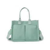 Fashion Vintage Canvas Travel Bag – Lightweight Single Shoulder Tote with Zipper