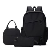 Student Unisex Cartoon Waterproof Polyester Backpack for Men and Women Youth Fashion School Campus Use Multi-Piece Travel Bag