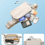 LU LU 2024 Double Layer Nylon Waist Running Bag Waterproof Gym and Travel Leisure Sports Pack